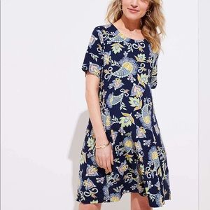 Loft Maternity Floral Paisley Short Swing Dress